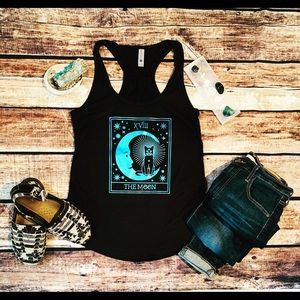 Witchy Tarot card Racerback Tank top